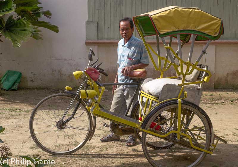 Malaysia: Trishaw rider in Kota Bharu