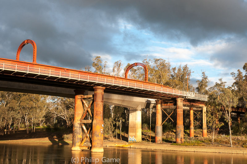 First bridge across the Murray, 1878