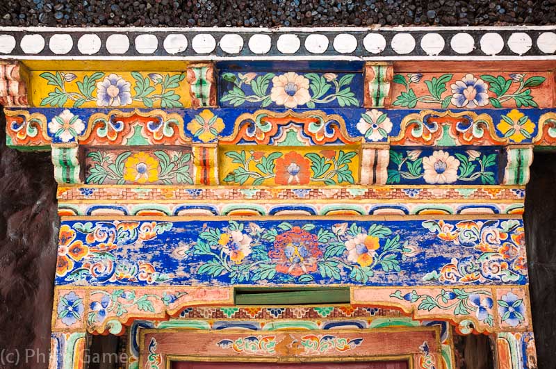 Architectural detail, Thikse Gompa