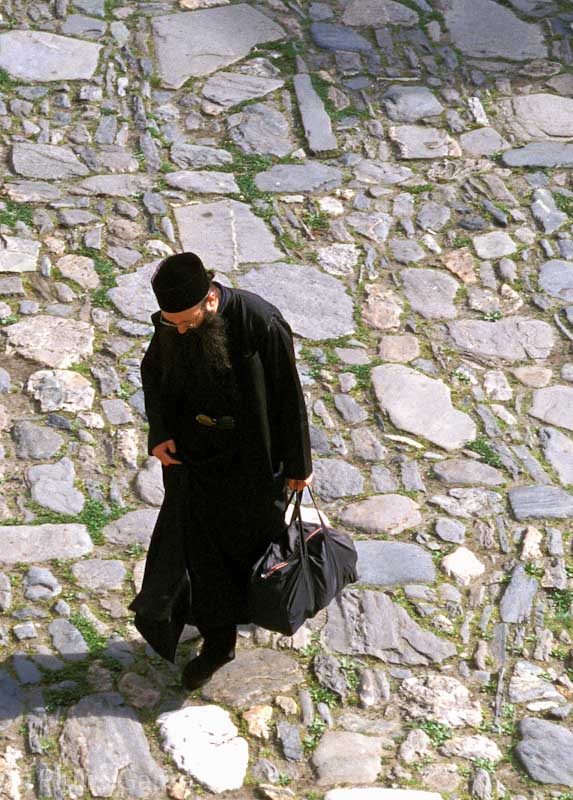 An Orthodox monk at Rila