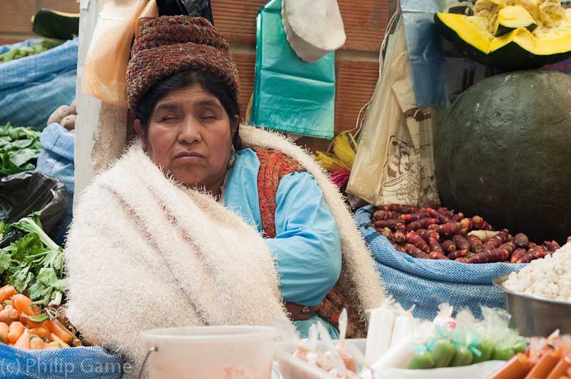 Produce market vendor, Uyuni
