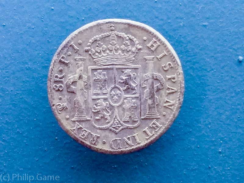 Pieces of Eight, minted at the Casa de la Moneda