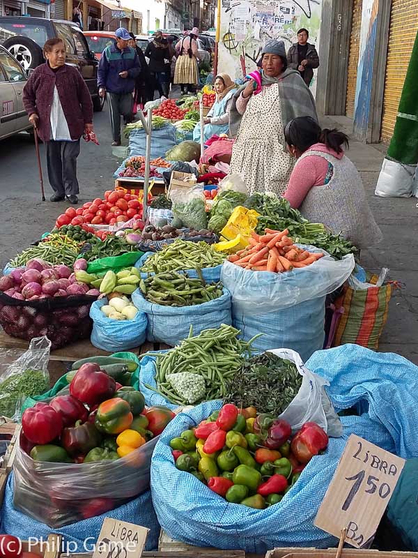 Fruit & veg spilling out into the street...