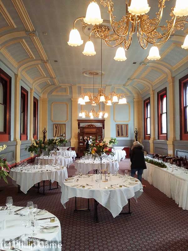 Dining room of the Vue Grand Hotel, Queenscliff