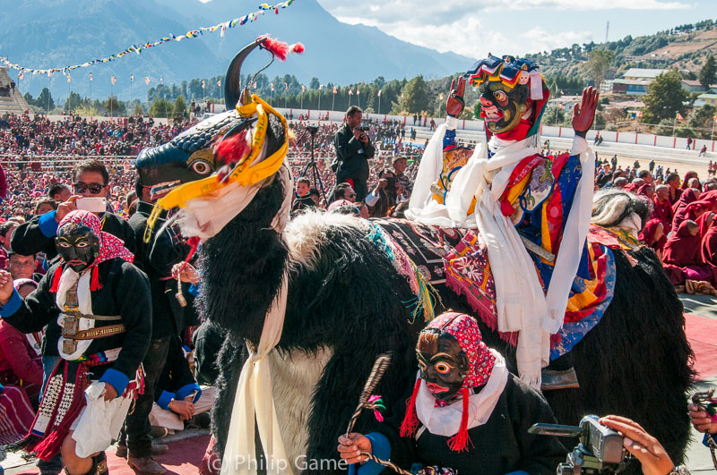 Ritual Tibetan dance in NE India, honouring the visit of a Tibetan Lama.