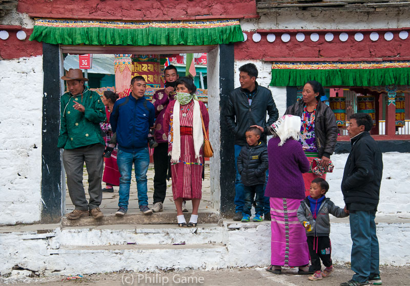 Mon people in the Tawang town centre