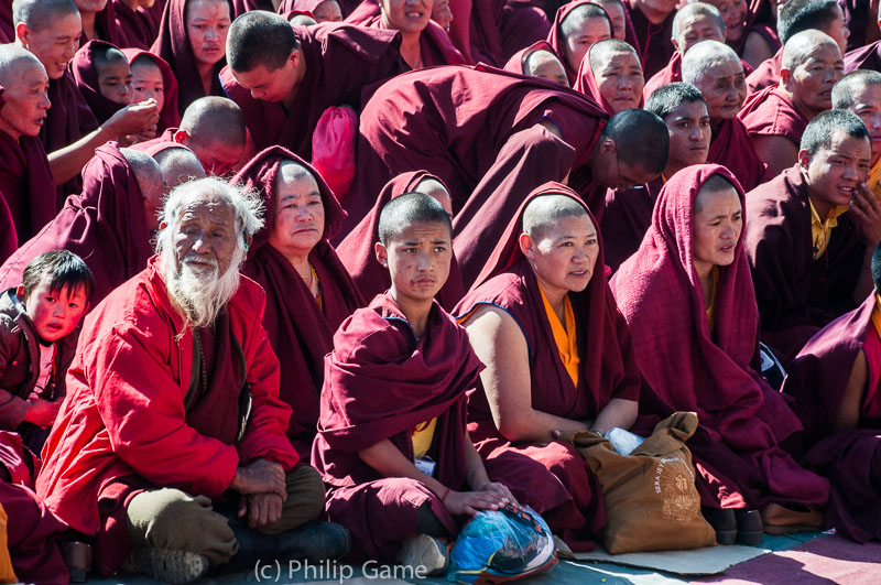 The Karmapa Lama's rapt audience