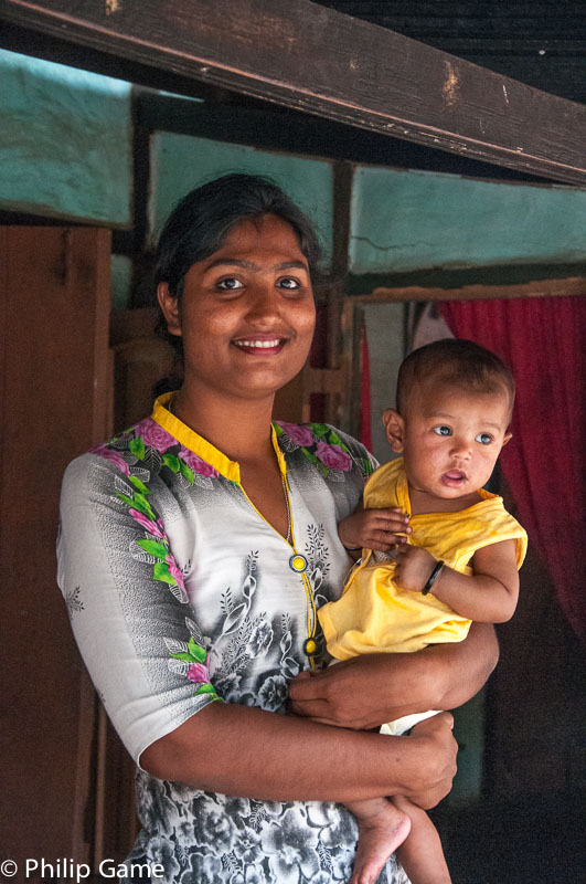 Village mother and child, Assam
