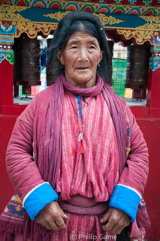Old Monpa lady, Tawang