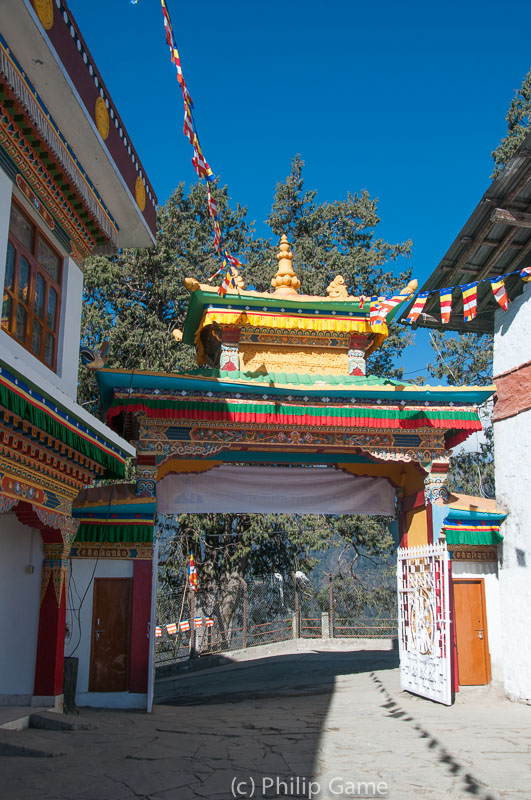 Inside the main gate of Tawang Gompa