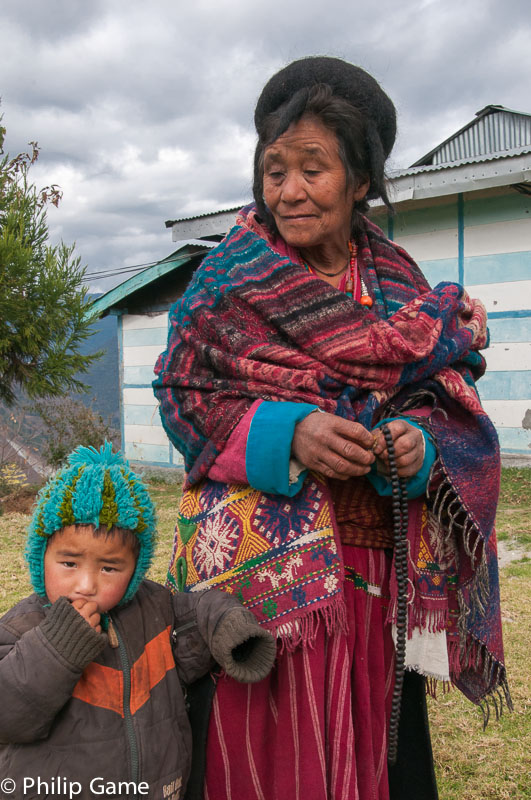 Young and old at Chillipam Gompa