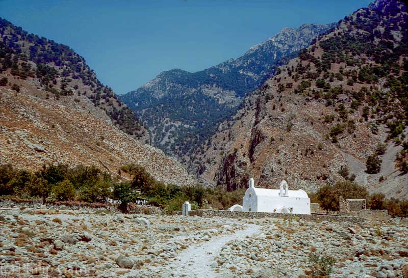 Aghia Roumeli, a hamlet in the Samaria Gorge, Crete