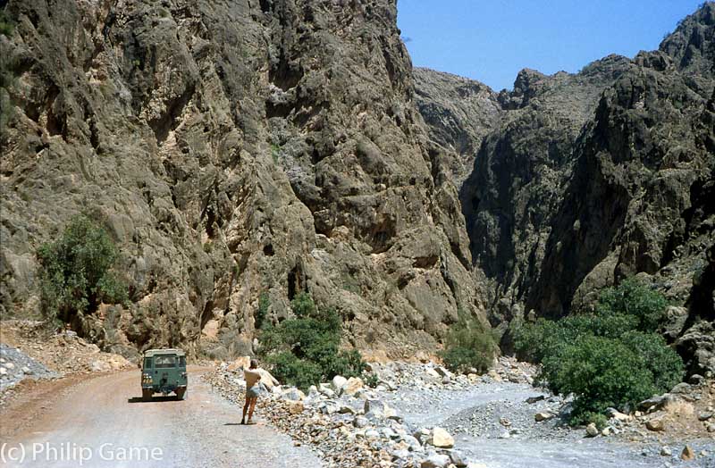Entering the Musandam from Wadi Shamsi, outside Dibba on the Indian Ocean coast