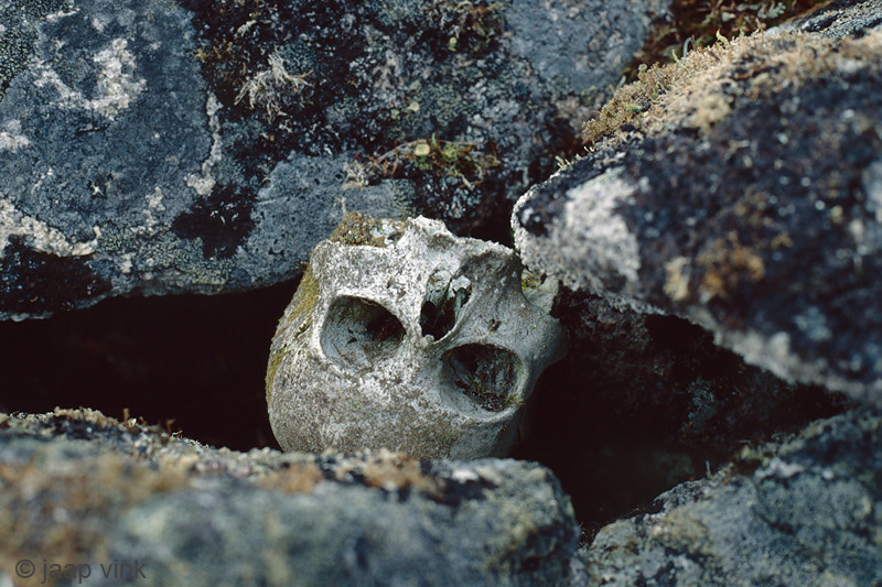 Former burial ground on Sivuqaq Mountain slope - Oude begraafplaats op berghelling