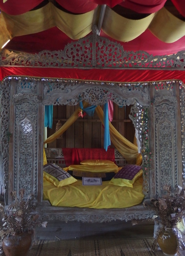Ceremonial bed, tall house