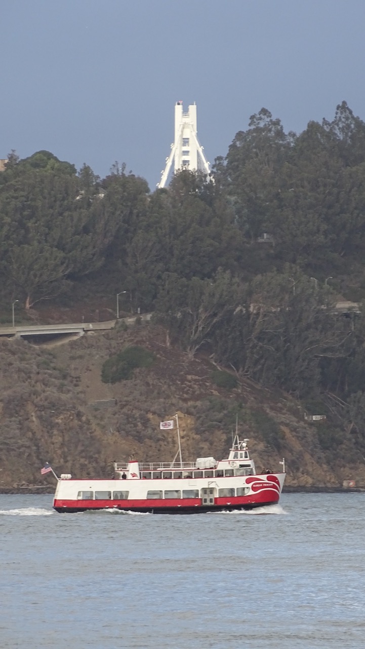 Red and White Ferry, Treasure Island, Eastern Bay Bridge Tower