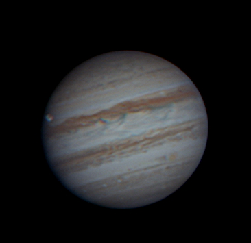 Jupiter with moon Ganymede