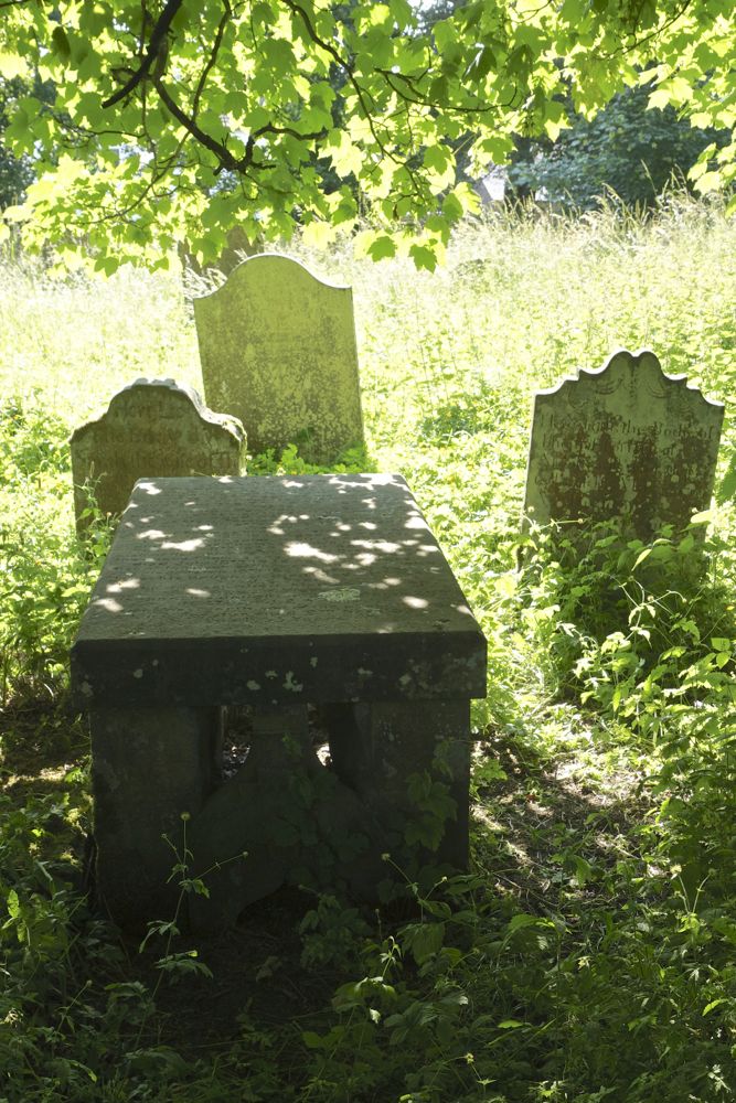 Tomb of the Westgarth Forster family. The original limestone slab was replaced in 1930.