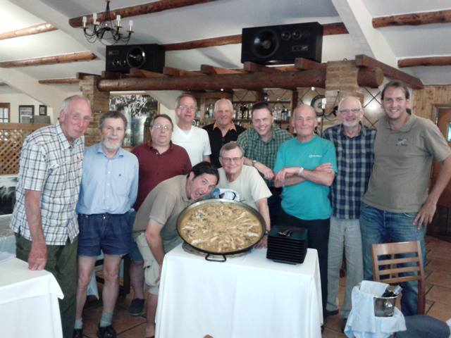 Paella and one of the groups