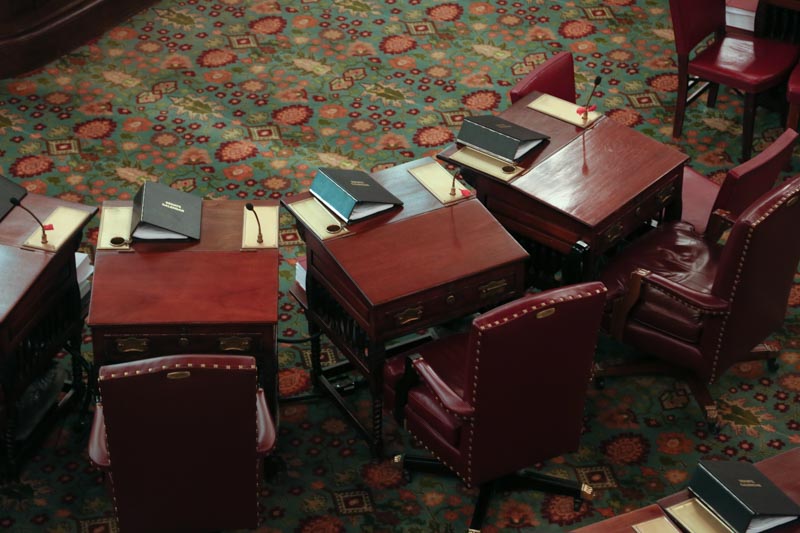 Senators desks