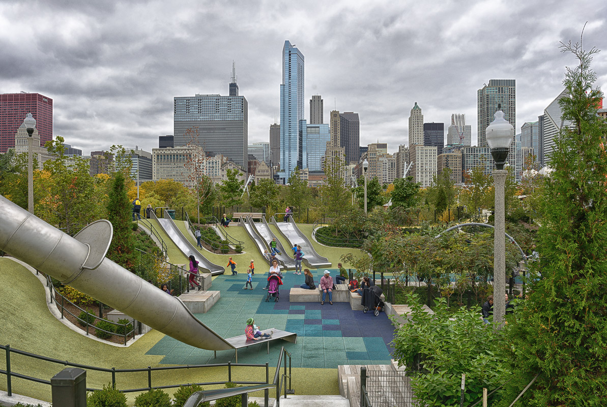 Cloudy Day in Maggie Daley Park