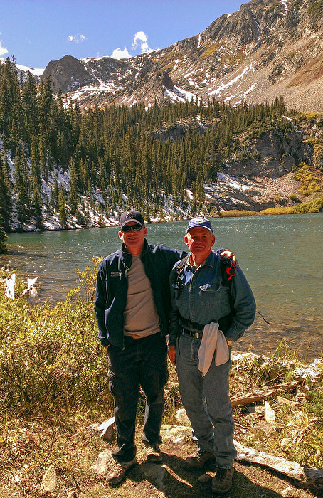 Aaron and Dad at American Lake