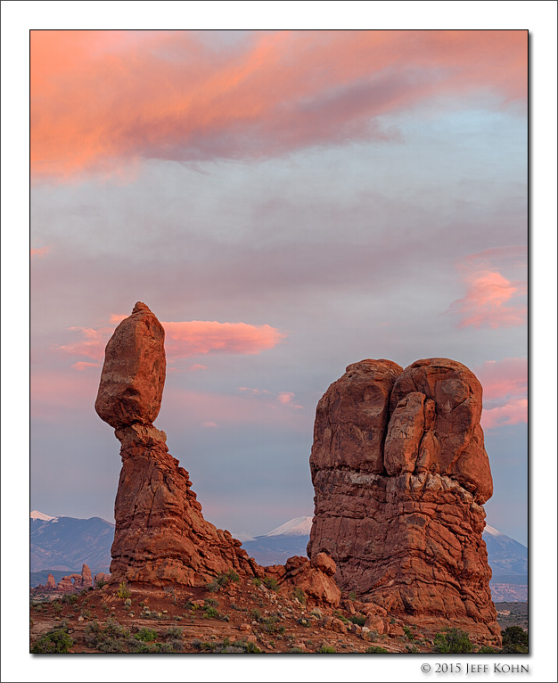 Twilight at Balanced Rock, Arches National Park, Utah, 2015