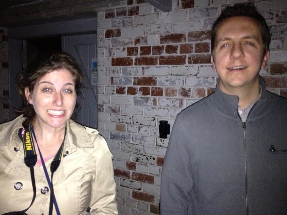 Erica and I on a ghost tour