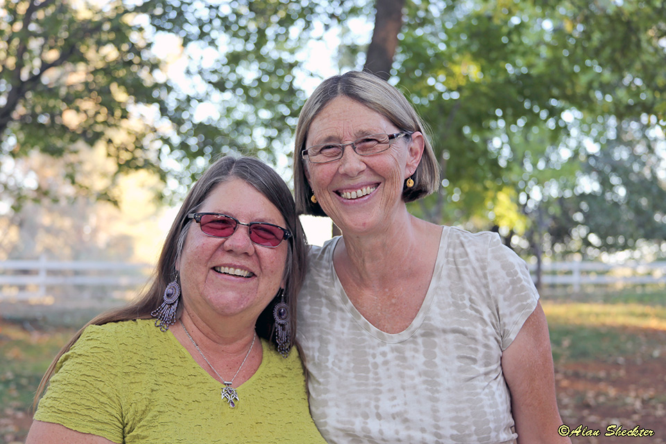 KZFR On-Air Personalities/volunteers Sharon and Terre