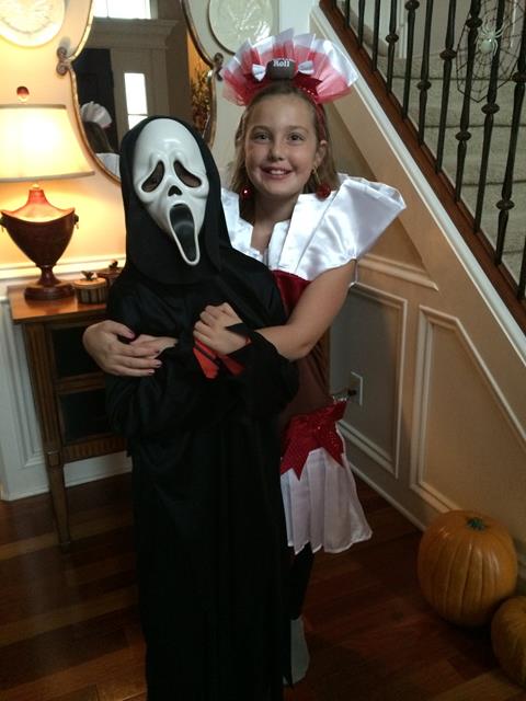 ready for trick or treating, even if it was raining
