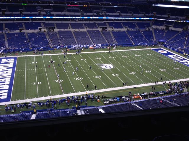 at the colts game