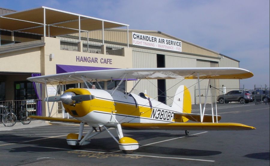 N3808F Hanger Caf Chandler Air at Chandler Airport