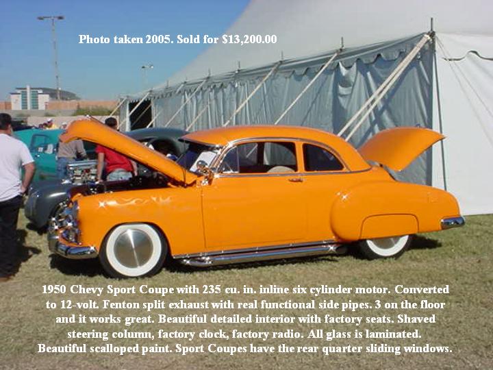 1950 Chevy in color with text