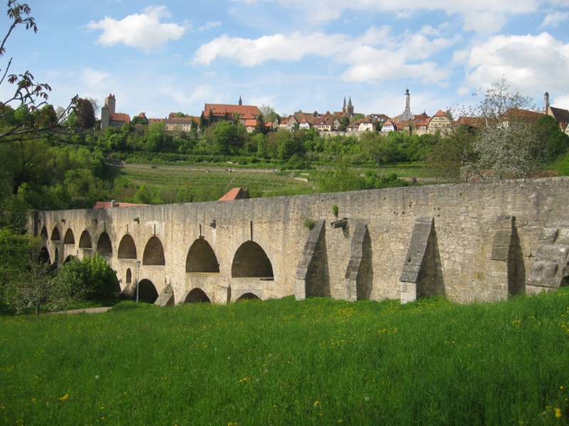 Double Bridge over the Tauber River