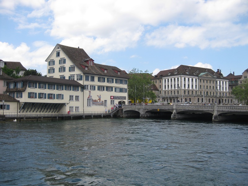 Zurich. River Limmat