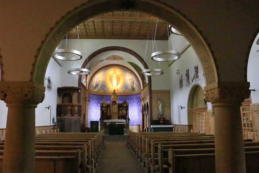 Samedan. Catholic Church Herz Jesu
