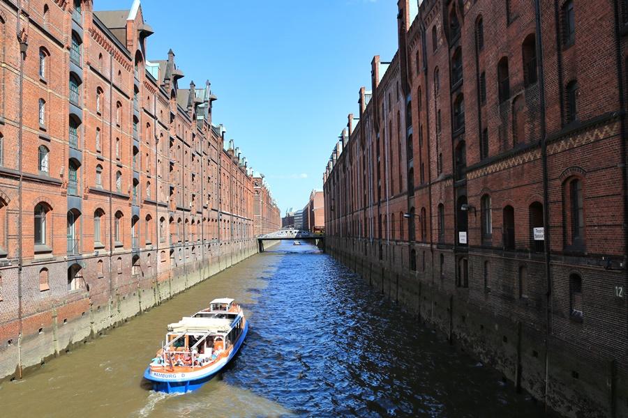 Hamburg. The Speicherstadt
