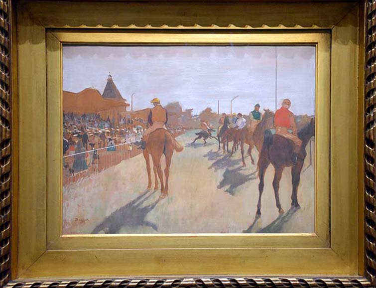 Edgar Degas - Le dfil, ou Chevaux de courses devant les tribunes (1866-1868) - Muse dOrsay - 5400