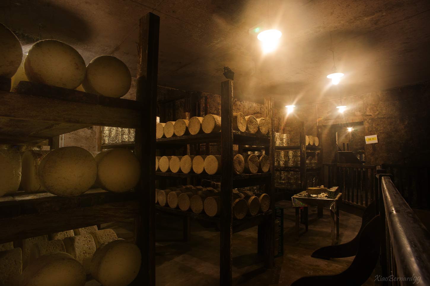 GORGES du TARN. Roqueforts cellar.