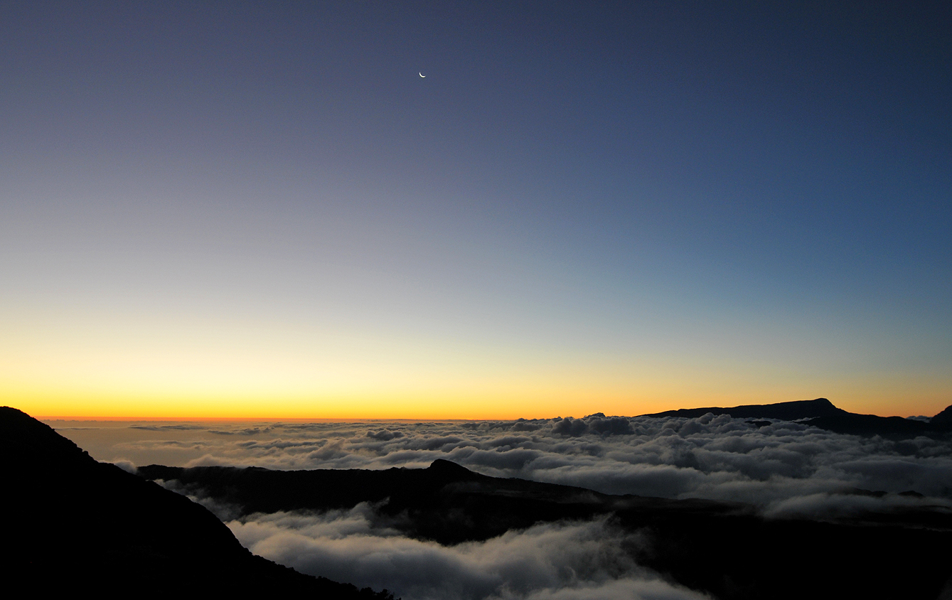 Sunset on the volcano