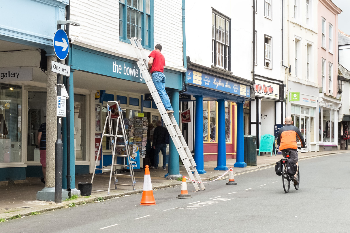 Week 29 - Totnes -  top of the town shops.jpg