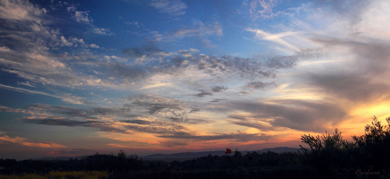 Sunset from our garden