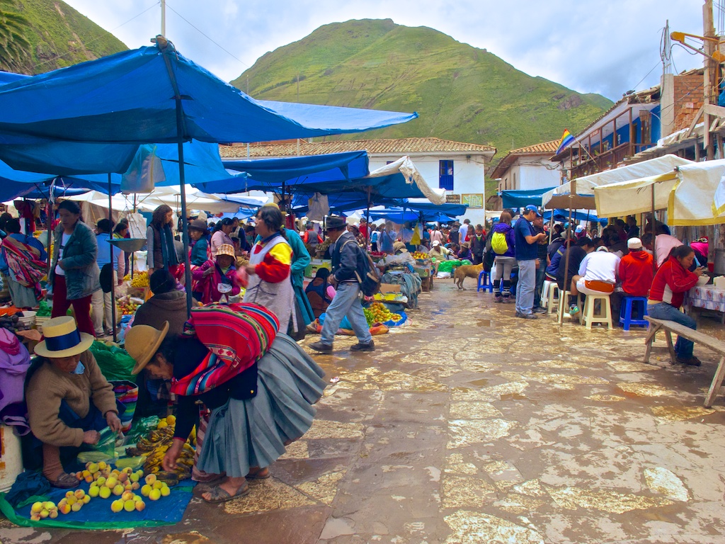 Centre of the market.