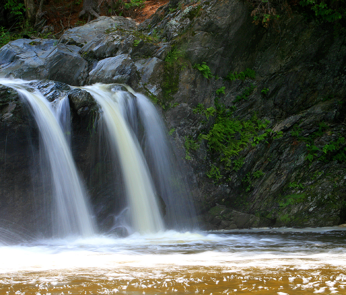 Waterfall  at La Rivire des Fermes.