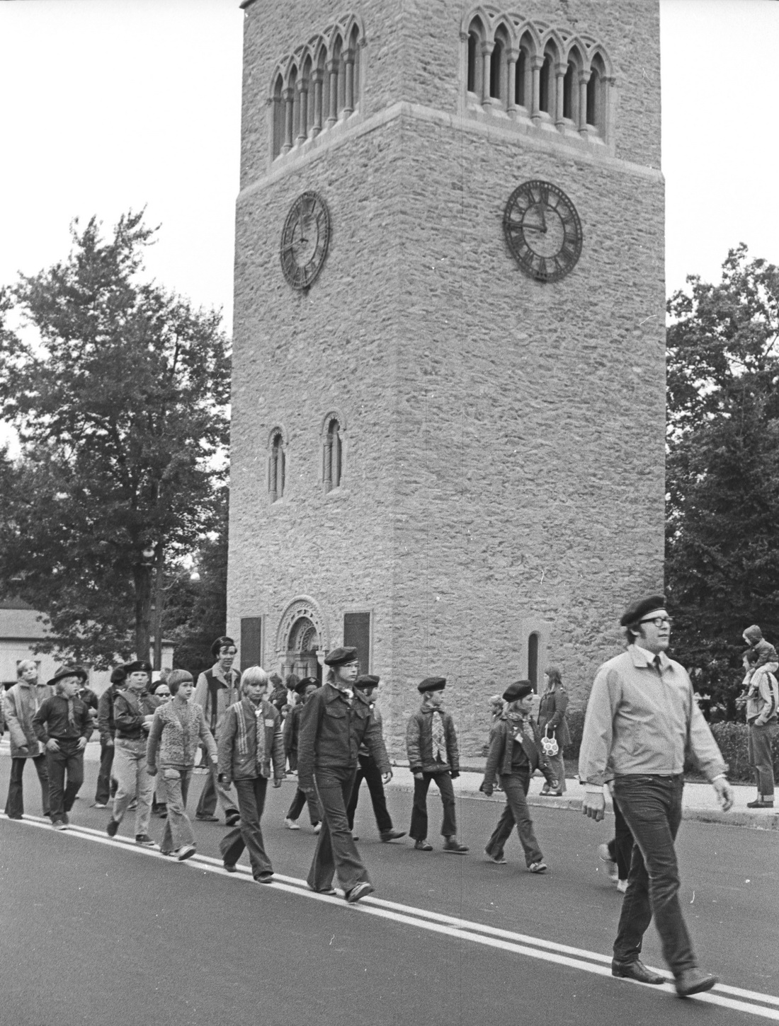 Boy Scouts - Carillon Tower, Simcoe (Keith Brown, Leader)