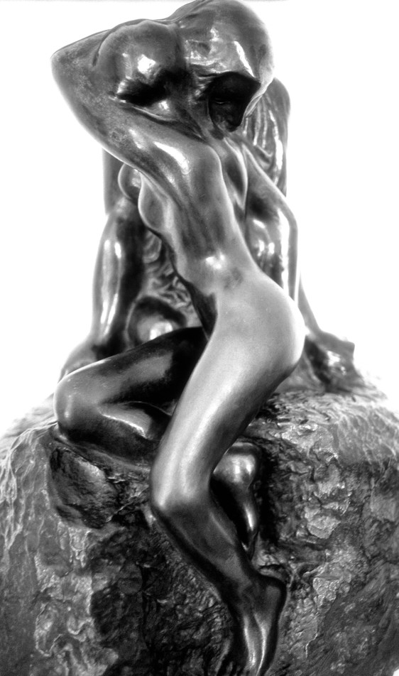 The Kiss of a Woman: Camile Claudel, B&W
