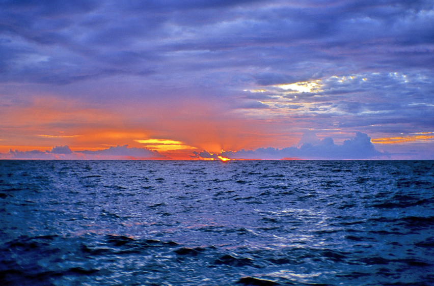 End of Sunset, From the Dive Boat     