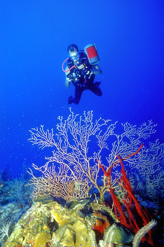Manel, My Assistant With My Nikonos RS 
