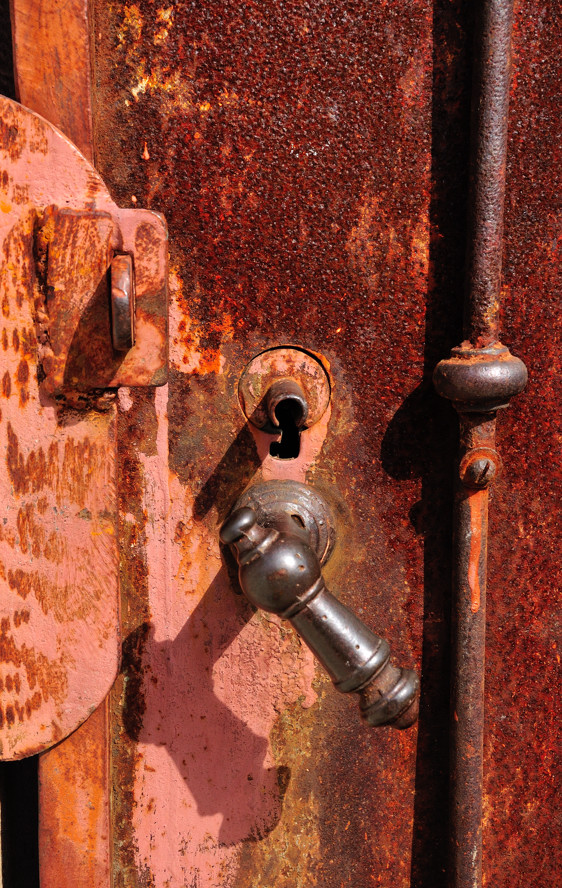 Old Door Handle and Lock