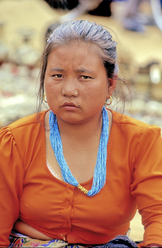 Tibetan Saleswoman 